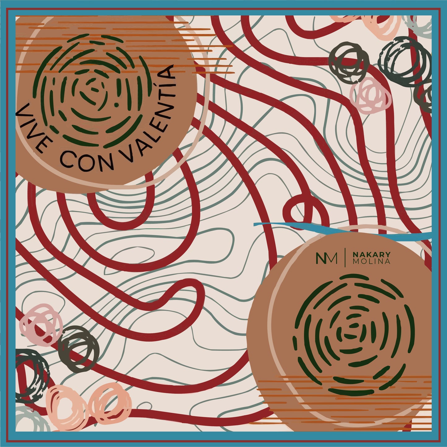 Live with Courage - Silk Scarf