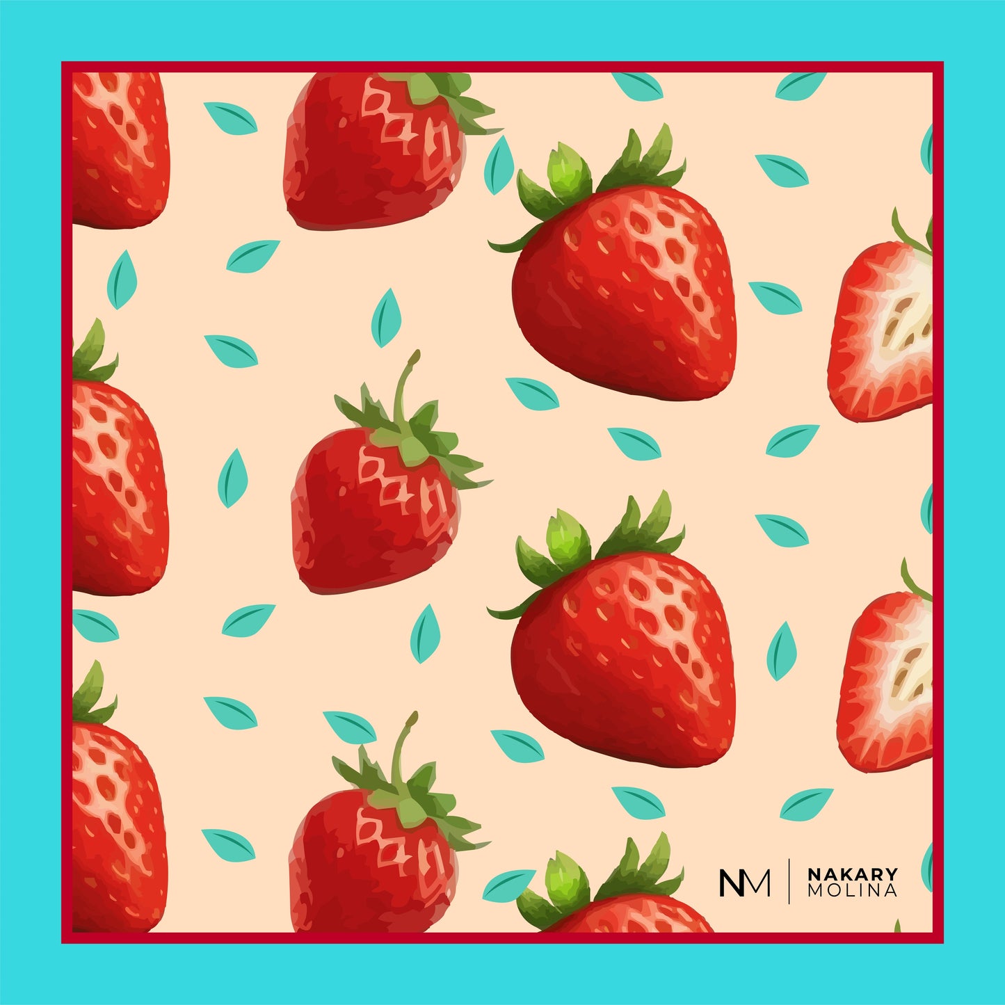 Strawberry - Silk Style Scarf