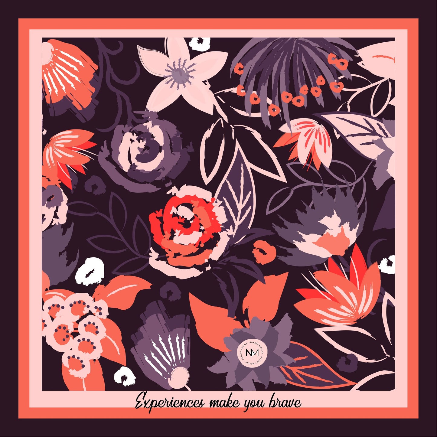 Experiences make you brave - Silk Scarf