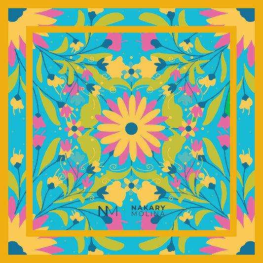 Florecer - Pañuelo Estilo Seda
